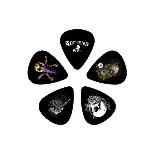 D'addario 1cwh4-01al Alchemy Picks Skull Collection - Plektren - Variation 1