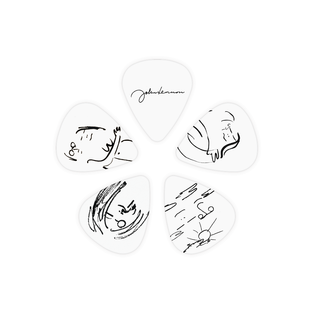 D'addario 1cwh4-04jl John Lennon Art Series Picks - John & Yoko - Plektren - Variation 1