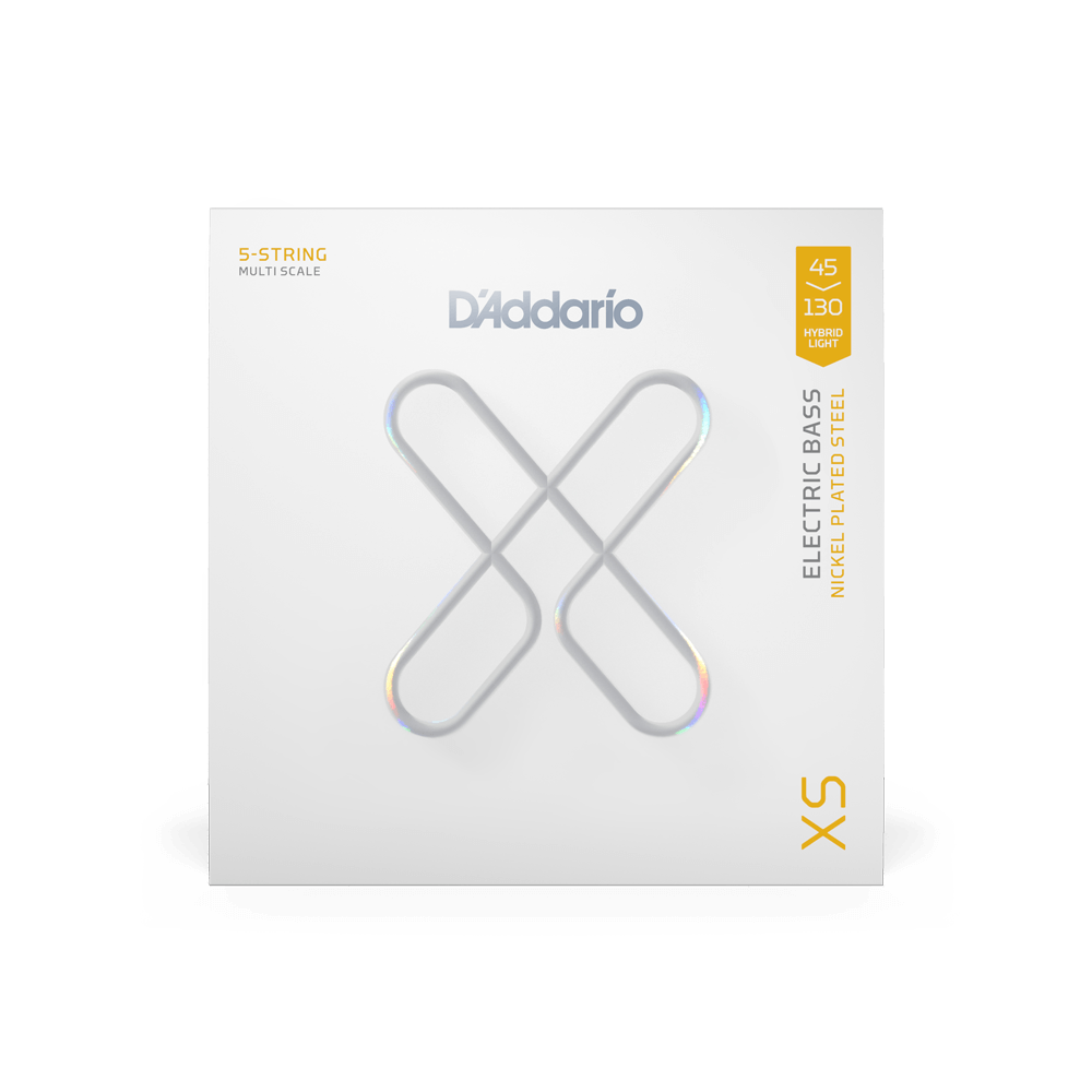 D'addario Jeu De 5 Cordes 45-130 Hybrid Light, Multiscale Coated Bass Strings - E-Gitarren Saiten - Variation 1