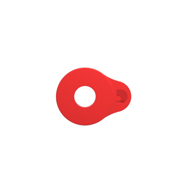 D'addario Anneaux De Blocage De Sangle Flex Lock, Rouge - Gitarrengurt - Variation 1