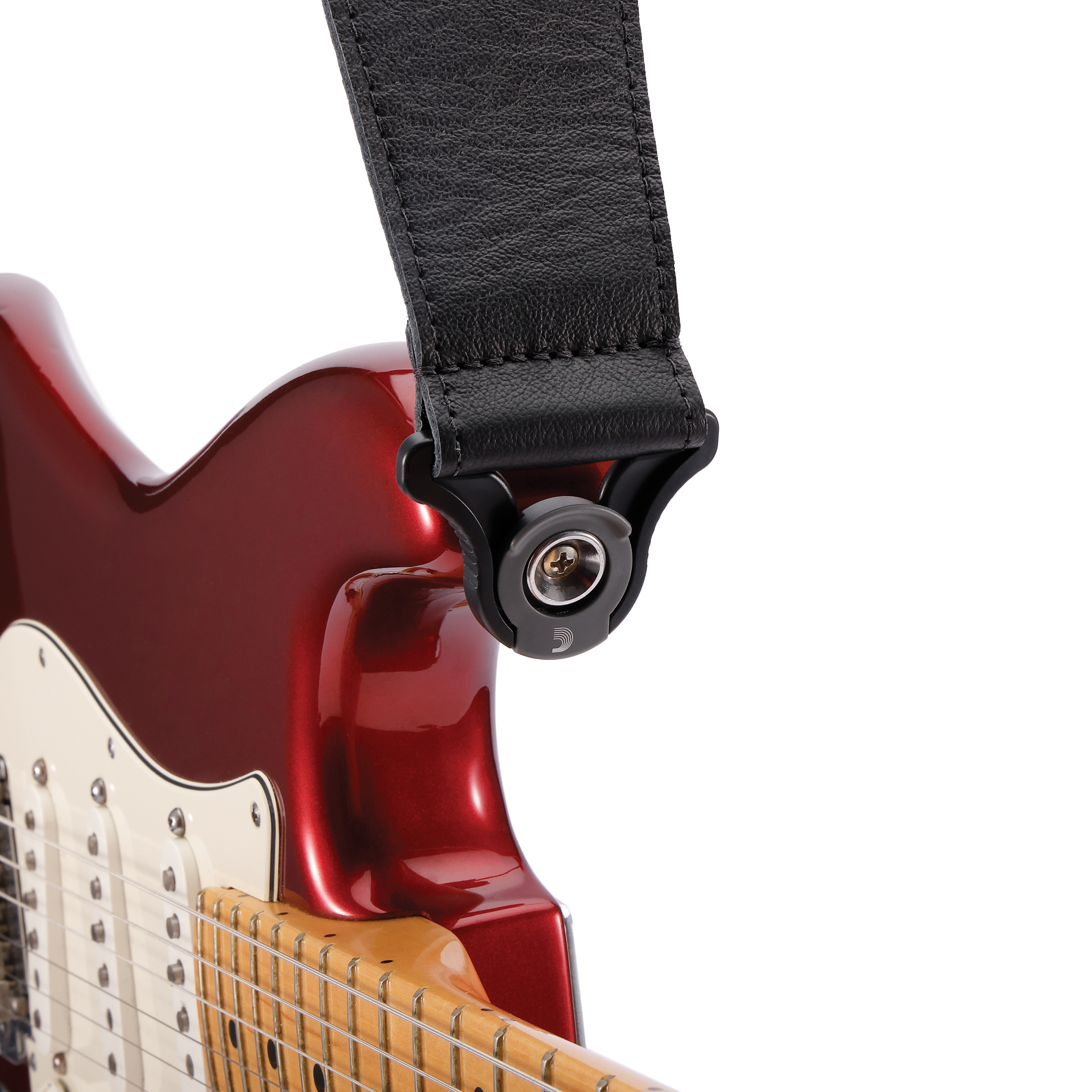 D'addario Auto Lock Cuir Guitar Strap Black Largeur 7,6 Cm - Gitarrengurt - Variation 3