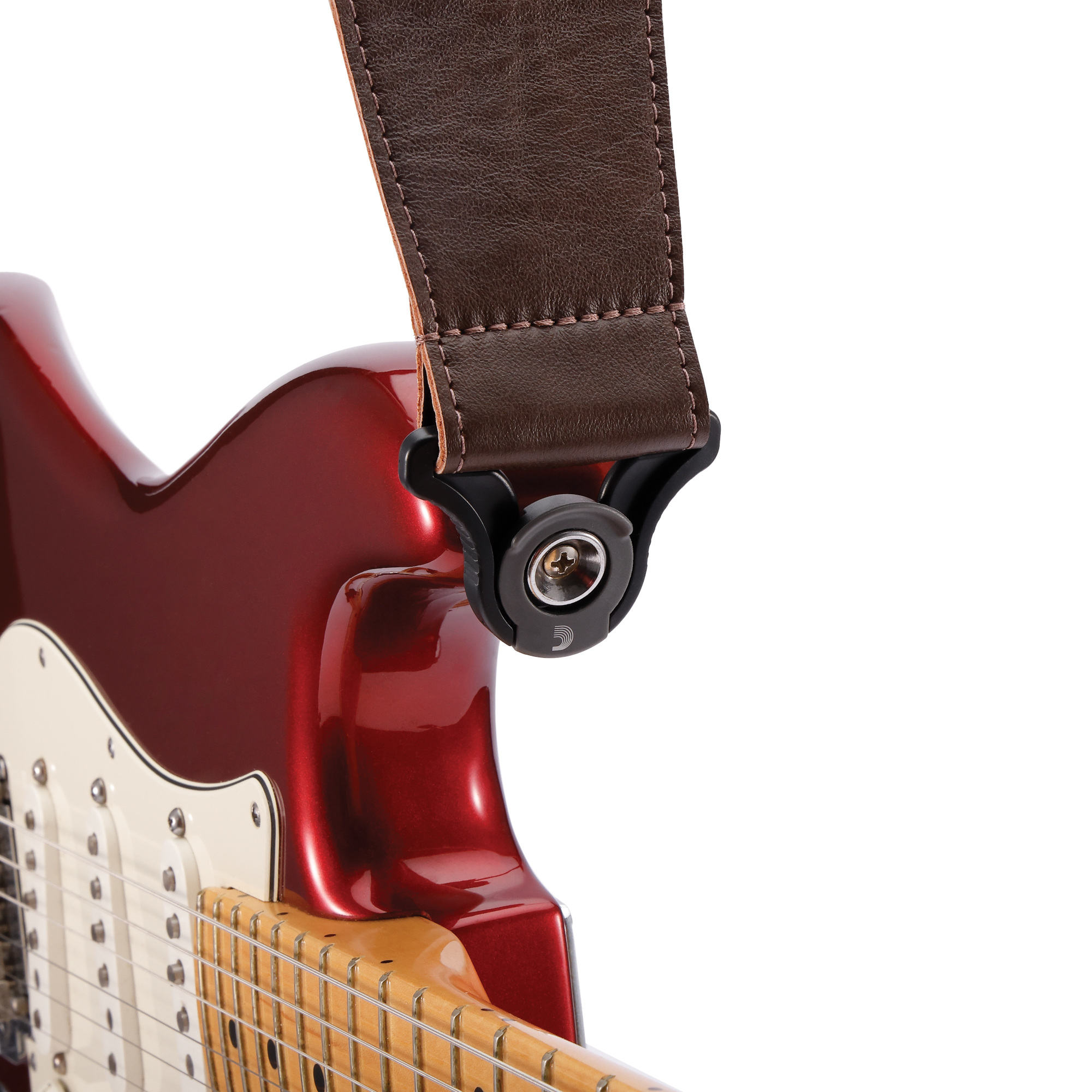 D'addario Auto Lock Cuir Guitar Strap Brown Largeur 7,6 Cm - Gitarrengurt - Variation 3
