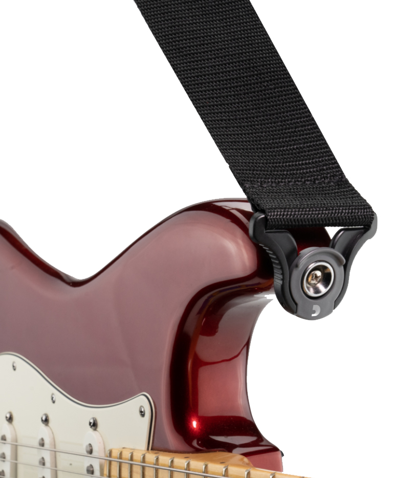 D'addario Auto Lock Polypro Guitar Strap Pwsal400 5cm Black - Gitarrengurt - Variation 1