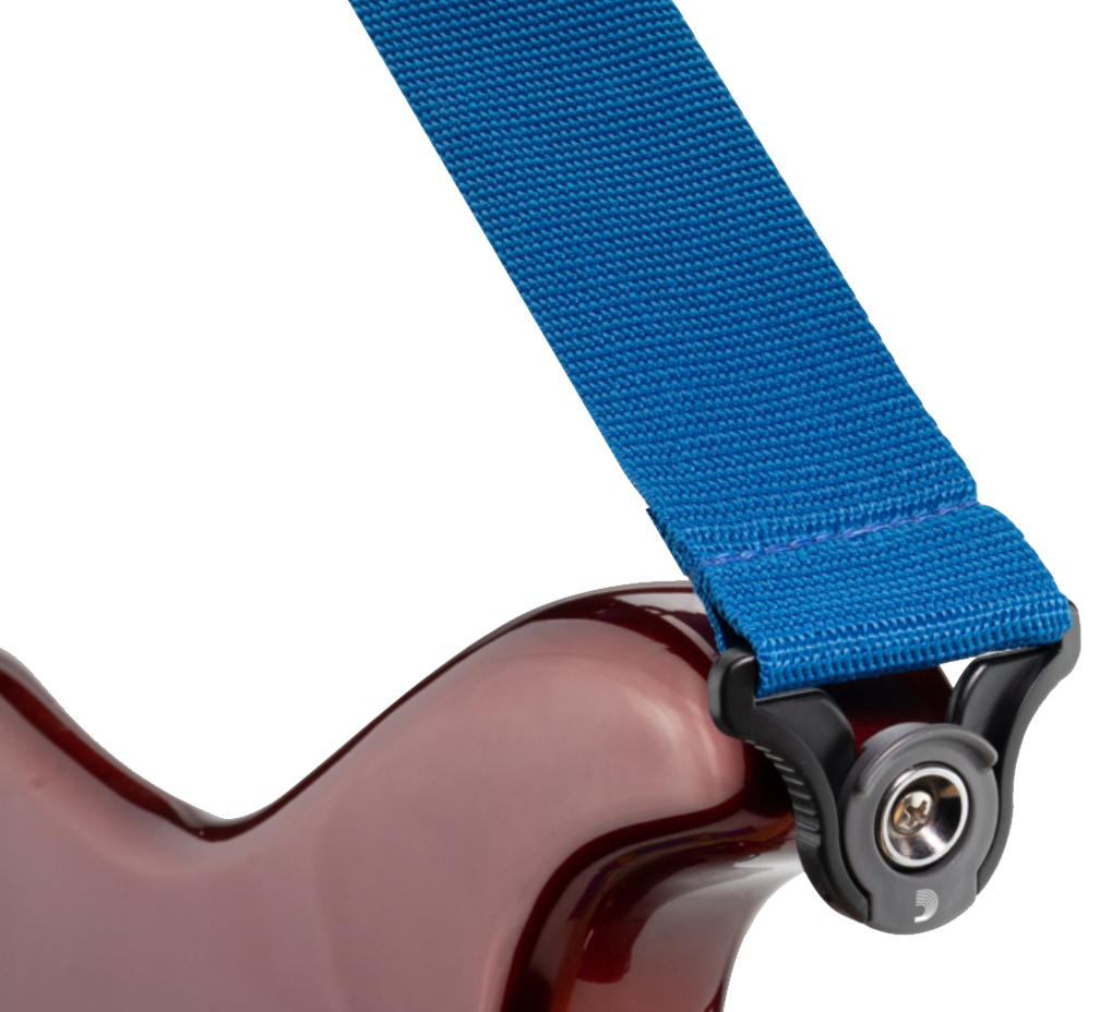 D'addario Auto Lock Polypro Guitar Strap Pwsal402 5cm Blue - Gitarrengurt - Variation 1