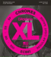 ECB81 Chromes Flatwound Bass, Long Scale, 45-100 - satz mit 4 saiten