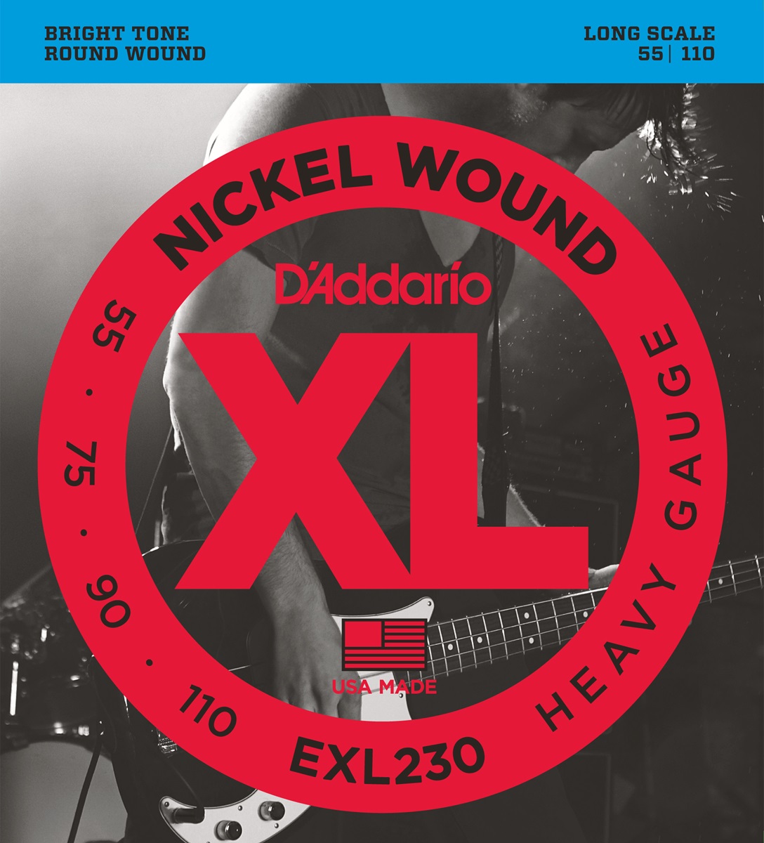 D'addario Jeu De 4 Cordes Exl230 Basse Elec. 4c Nickelwound Longscale 055.110 Exl230 - E-Bass Saiten - Variation 1