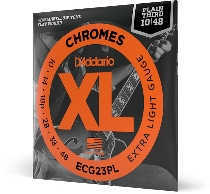 D'addario Jeu De 6 Cordes 10-48 Extra Light, Plain Third, Xl Chromes Electric Guitar Strings - E-Gitarren Saiten - Main picture