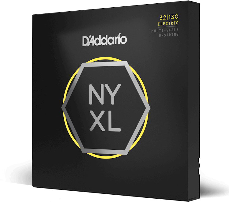 D'addario Jeu De 6 Cordes 32-130 Hybrid Light 6-string, Multiscale, Nyxl Bass Guitar Strings - E-Gitarren Saiten - Main picture