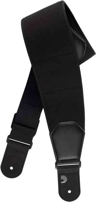 D'addario 35cft00 Comfort Neoprene Guitar Strap, Black - Gitarrengurt - Main picture
