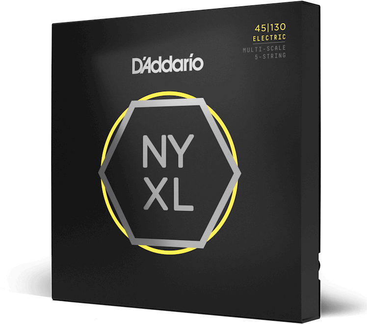D'addario Jeu De 5 Cordes 45-130 Hybridlight 5-string, Multiscale, Nyxl Bass Guitar Strings - E-Gitarren Saiten - Main picture
