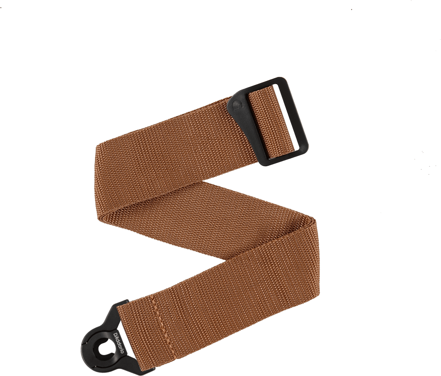 D'addario Auto Lock Guitar Strap, Brown - Gitarrengurt - Main picture