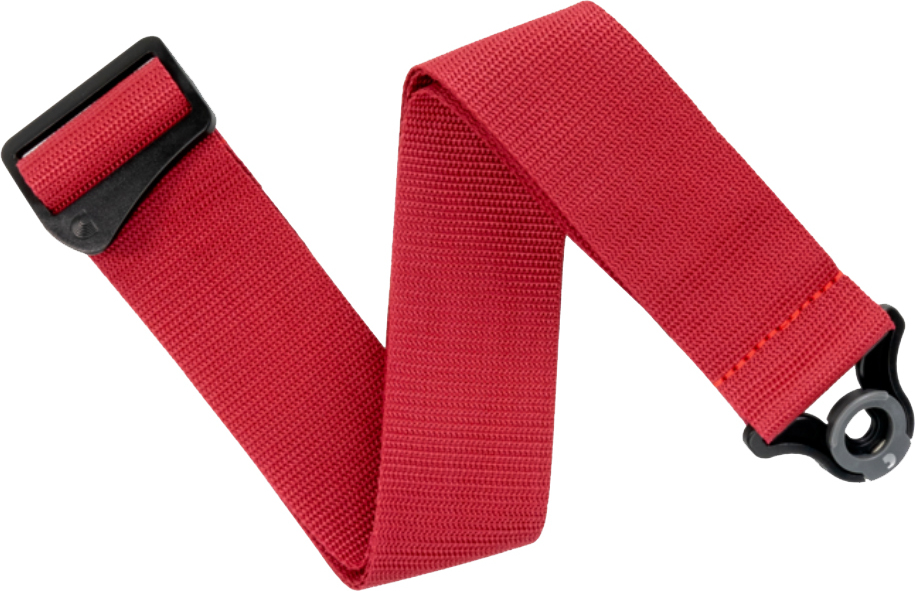 D'addario Auto Lock Polypro Guitar Strap Pwsal401 5cm Red - Gitarrengurt - Main picture