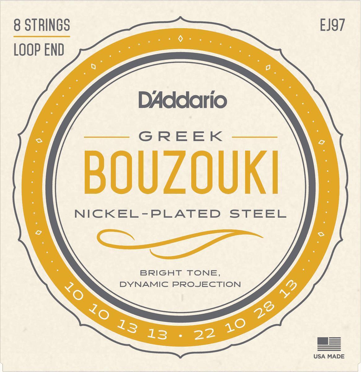 Bouzouki saiten D'addario CDD EJ97 - Bouzouki Grec - Saitensätze 