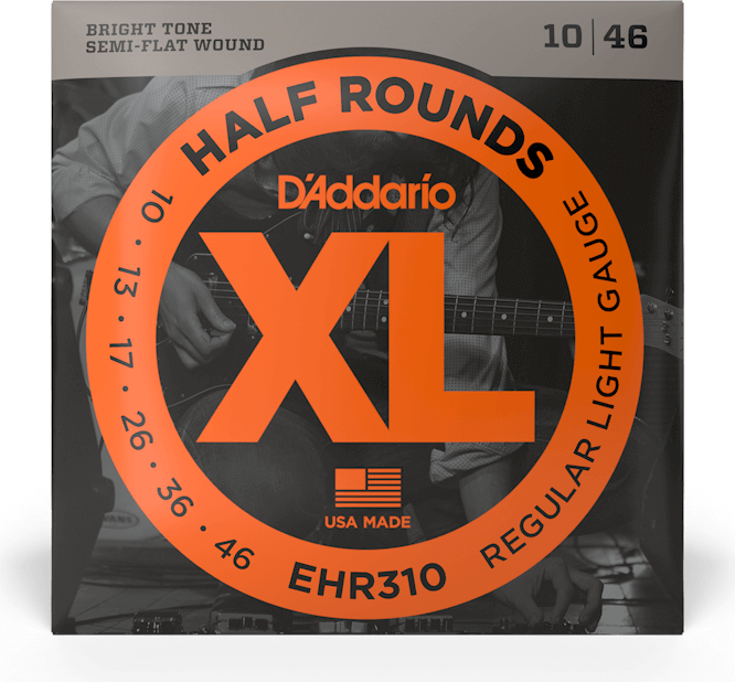 D'addario Ehr310 Electric Half Rounds Regular Light 10-46 - E-Gitarren Saiten - Main picture