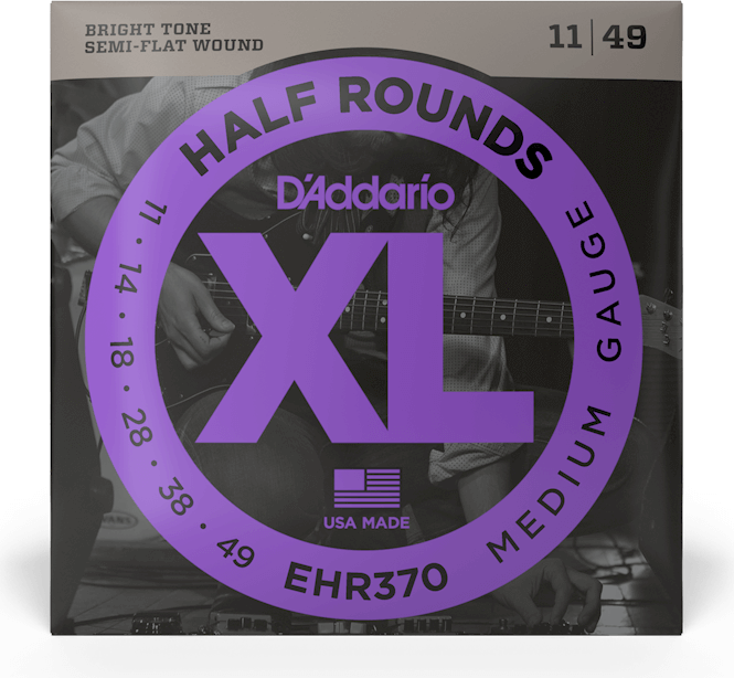 D'addario Jeu De 6 Cordes Ehr370 Electric Half Rounds Medium 11-49 - E-Gitarren Saiten - Main picture