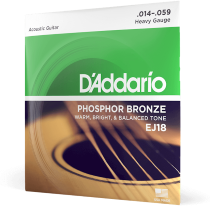 D'addario Ej18 Phosphor Bronze 14-59 - Westerngitarre Saiten - Main picture