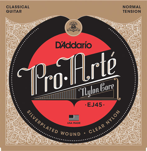 D'addario Jeu De 6 Cordes Ej45 Pro Arte Classical Nylon Core - Normal Tension - Konzertgitarre Saiten - Main picture