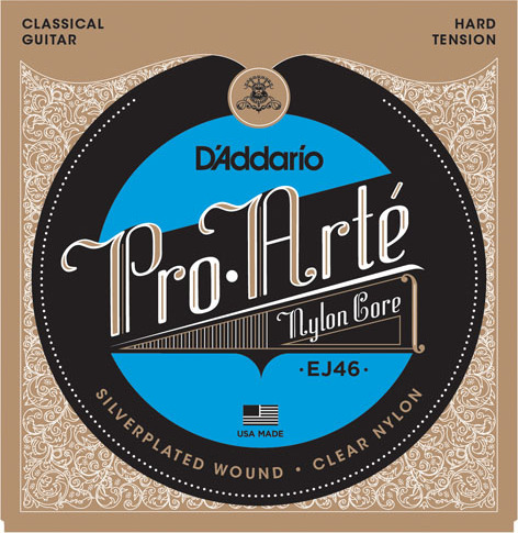 D'addario Jeu De 6 Cordes Ej46 Pro Arte Classical Nylon Core - Hard Tension - Konzertgitarre Saiten - Main picture