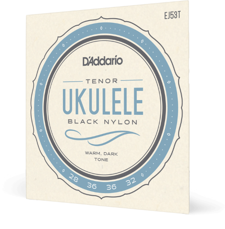 D'addario Ej53t Pro-arte Rectified Nylon Noir Ukulele Tenor - Ukulele Saiten - Main picture