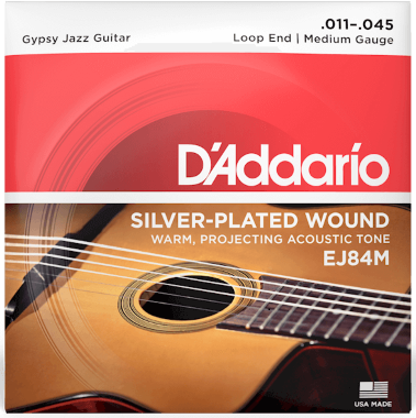 D'addario Ej84m Gypsy Jazz Loop End Medium 11-45 - Westerngitarre Saiten - Main picture