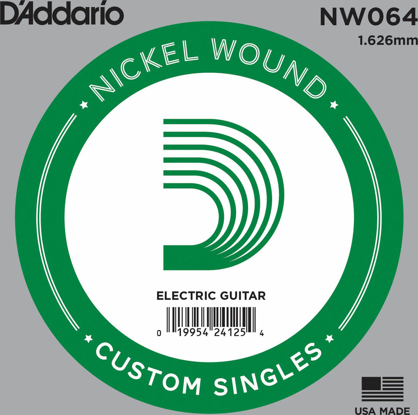 D'addario Corde Au DÉtail Electric (1) Nw064  Single Xl Nickel Wound 064 - Westerngitarre Saiten - Main picture