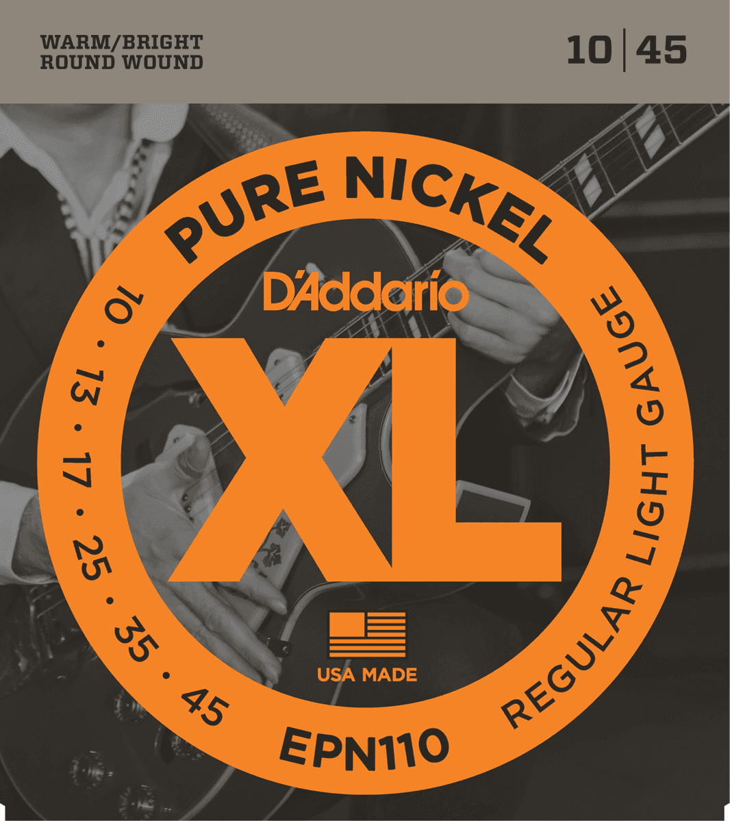 D'addario Jeu De 6 Cordes Epn110 010/045 - E-Gitarren Saiten - Main picture
