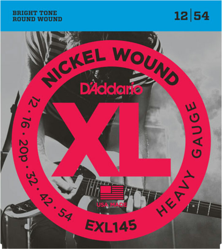 D'addario Jeu De 6 Cordes Exl145 Nickel Round Wound Heavy 12-54 - E-Gitarren Saiten - Main picture