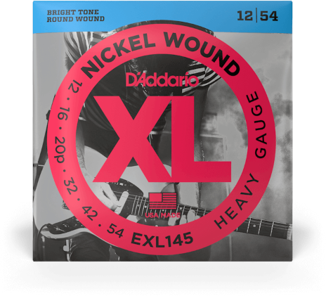 D'addario Jeu De 6 Cordes Exl145 Nickel Round Wound Heavy 12-54 - E-Gitarren Saiten - Main picture
