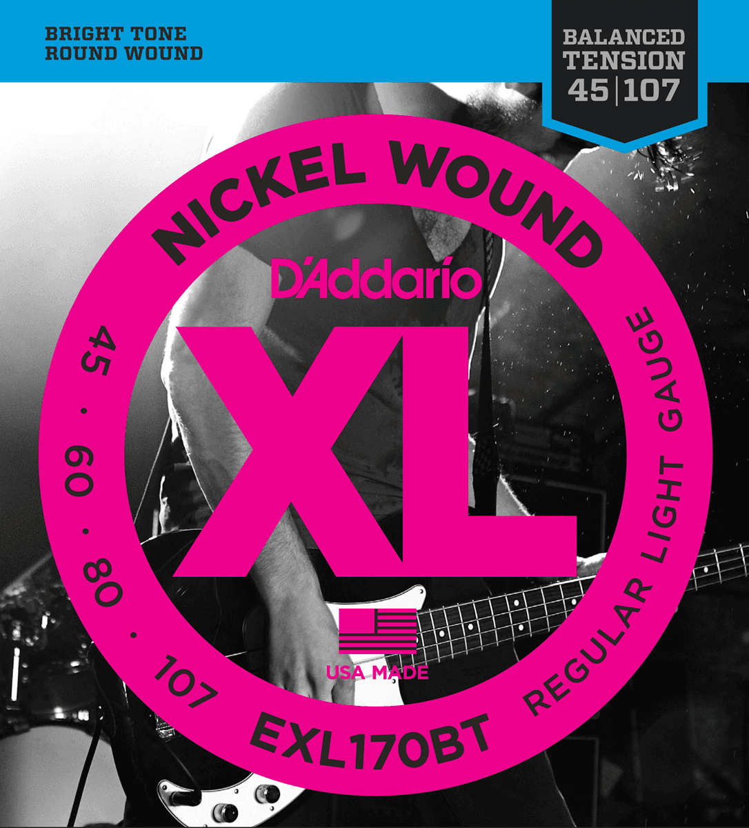 D'addario Jeu De 4 Cordes Exl170bt Long - E-Bass Saiten - Main picture