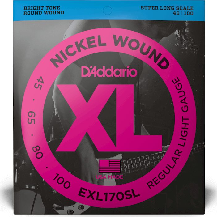 D'addario Jeu De 4 Cordes Exl170sl Bass (4) Light / Super Long Scale 45-100 - E-Bass Saiten - Main picture