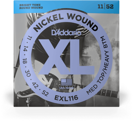 D'addario Jeu De 6 Cordes Guit. Elec. 6c Nickel Wound 011.052 Exl116 - E-Gitarren Saiten - Main picture