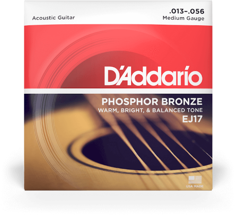 D'addario Jeu De 6 Cordes Guit. Folk 6c Phosphor Bronze 013.056 Ej17 - Westerngitarre Saiten - Main picture