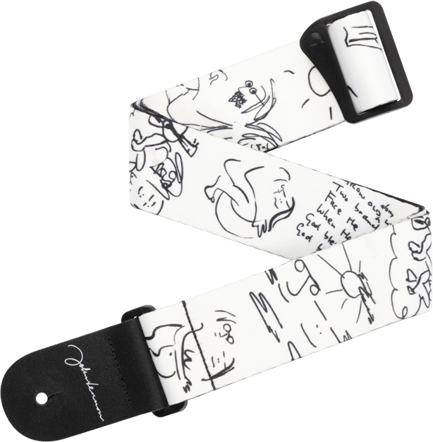 D'addario 50jl02 John Lennon Art Series Polyester Strap - John & Yoko - Gitarrengurt - Main picture