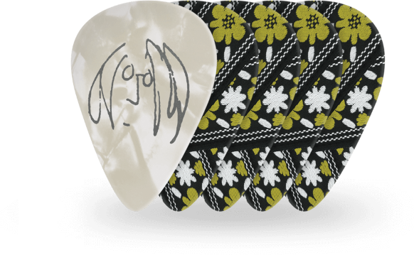D'addario MÉdiators Guitare John Lennon Rooftop, Calibre Medium (0,7 Mm), Paquet De 10 - Plektren - Main picture