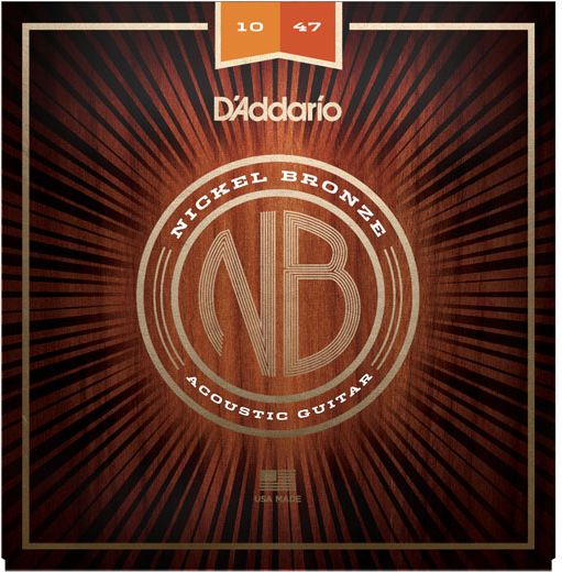 D'addario Nickel Bronze Acoustic Guitar Nb1047 Extra Light 10-47 - Westerngitarre Saiten - Main picture