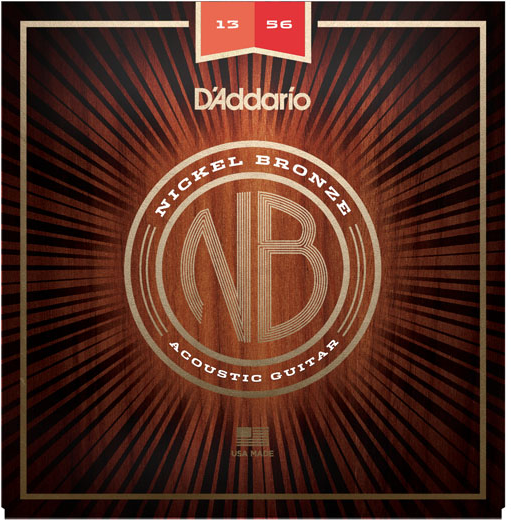 D'addario Nickel Bronze Acoustic Guitar Nb1356 Medium 13-56 - Westerngitarre Saiten - Main picture