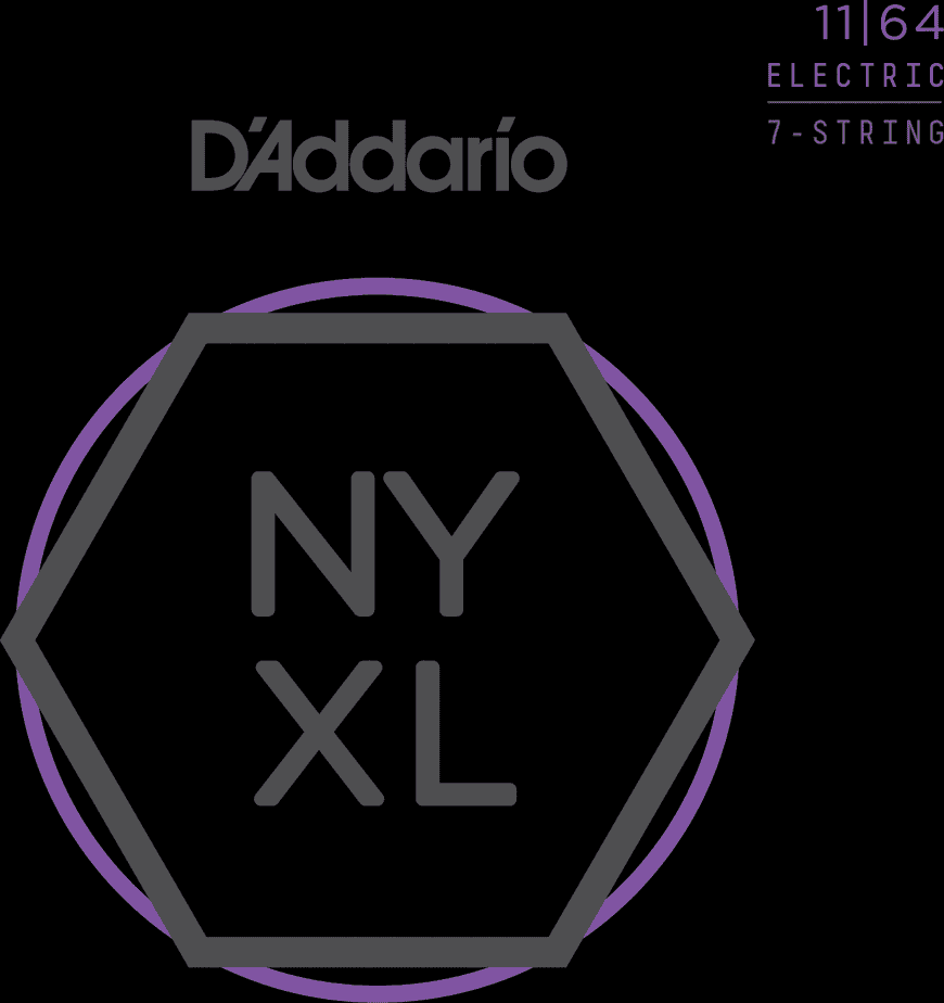 D'addario Nyxl1164 7-string Nickel Wound Electric Guitar 7c Medium 11-64 - E-Gitarren Saiten - Main picture