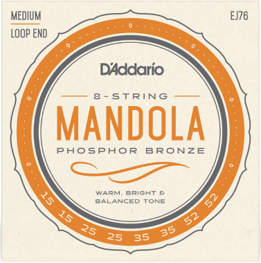 D'addario Phosphor Bronze Mandola 15-52 - Mandoline Saiten - Main picture