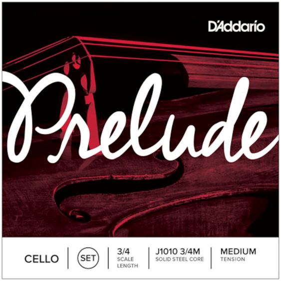 D'addario Prelude J1010  3/4m Jeu De Cordes Pour Violoncelle 3/4 Medium - Cello Saiten - Main picture