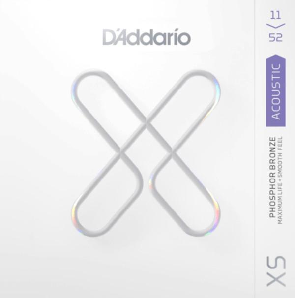 Westerngitarre saiten D'addario XSAPB1152 Acoustic Guitar 6-String Set Phosphor Bronze Coated 11-52 - Saitensätze 