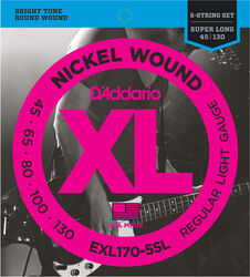 E-bass saiten D'addario XL-EXL 170-5SL Super Long Scale - 5-saiten-set