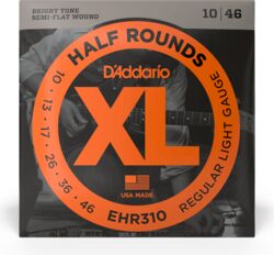 E-gitarren saiten D'addario EHR310 Electric Half Rounds Regular Light 10-46 - Saitensätze