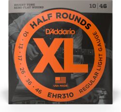 E-gitarren saiten D'addario EHR310 Electric Half Rounds Regular Light 10-46 - Saitensätze 