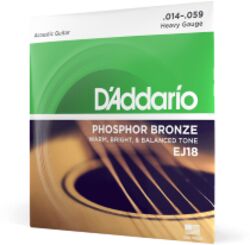 Westerngitarre saiten D'addario EJ18 Phosphor Bronze 14-59 - Saitensätze