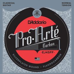 Konzertgitarre saiten D'addario EJ45FF Pro-Arté Carbon, Dynacore Basses, Normal Tension - Saitensätze 