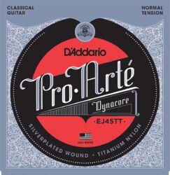 Konzertgitarre saiten D'addario EJ45TT Pro Arte Classical Dynacore - Saitensätze 