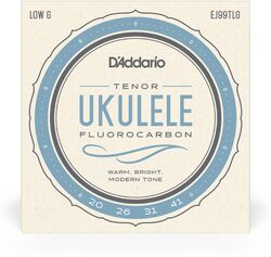 Ukulele saiten D'addario EJ99TLG Pro-Arte Carbon Ukulele Tenor Low G - Satz mit 4 saiten