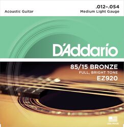 Westerngitarre saiten D'addario EZ920 Acoustic 012-054