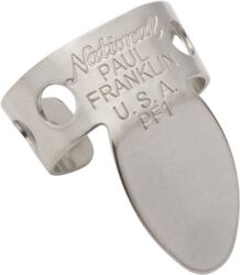 Plektren D'addario NP2-04PF Paul Franklin National Finger Picks, Nickel 4-Pack