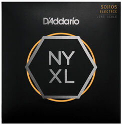 E-bass saiten D'addario NYXL50105 Bass Long Scale 50-105 - Satz mit 4 saiten